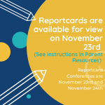 Report Cards!